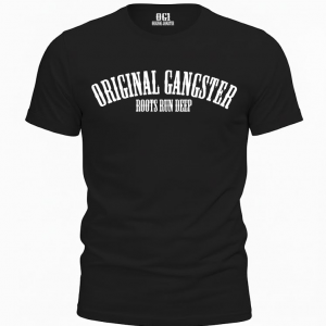 T-Shirt Original Gangster Roots Run Deep SW-WEISS